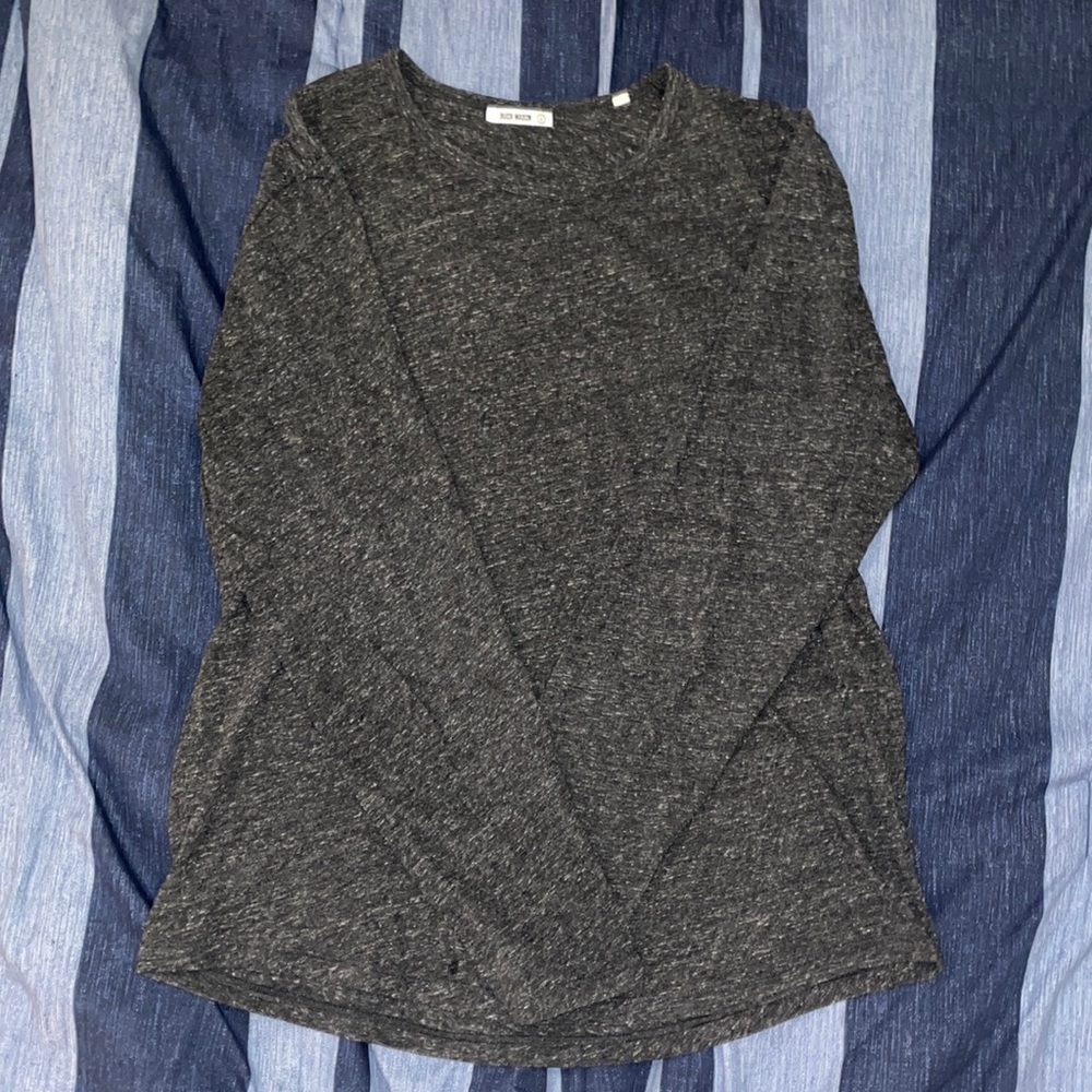 Buck Mason long sleeve curved-hem tee